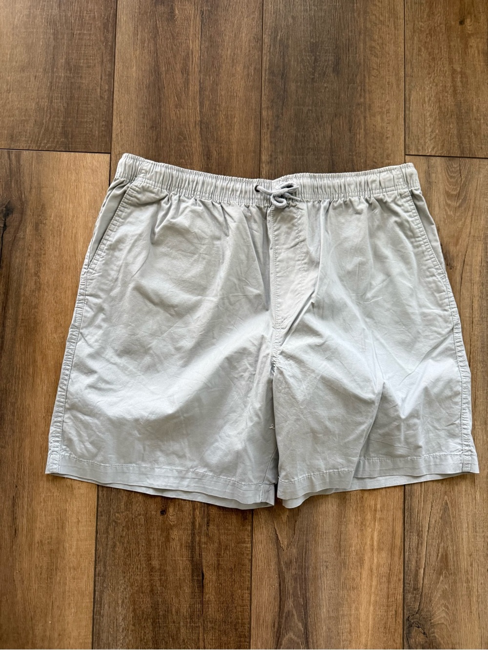 Basic Editions Light Gray pull on comfy shorts XL nwot